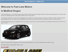 Tablet Screenshot of fastlanemotorsmedford.com